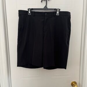 Nike Black Flat Front Athletic Shorts